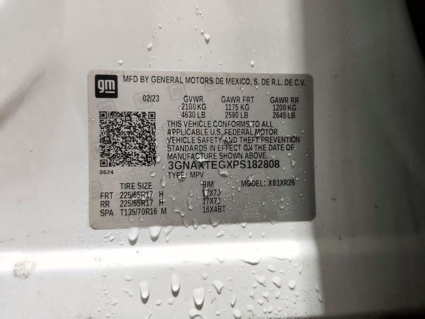 2023 CHEVROLET EQUINOX LT (2FL) — VINS