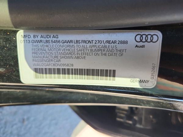 2013 AUDI A7 quattro Prestige — VINS