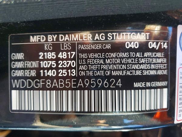 2014 MERCEDES-BENZ C-CLASS C300 4 MATIC — VINS