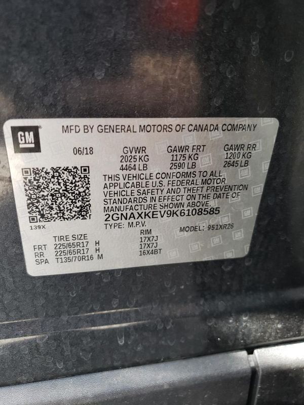 2019 CHEVROLET EQUINOX LT (1LT)