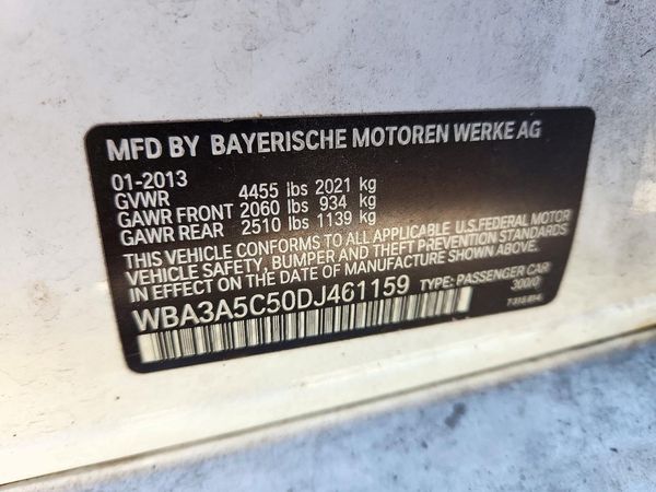2013 BMW 3 SERIES — VINS