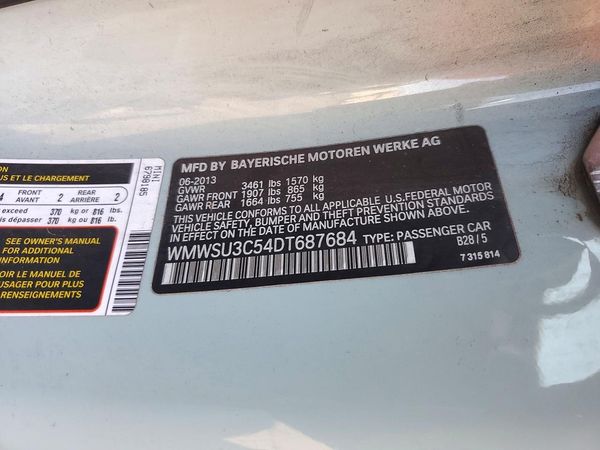 2013 MINI COOPER — VINS