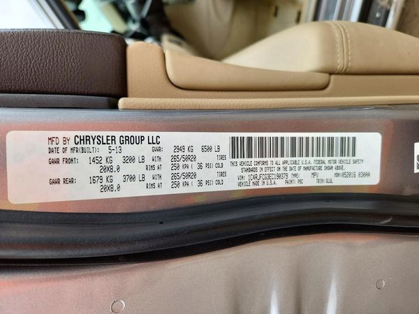 2014 JEEP CHEROKEE Overland — VINS