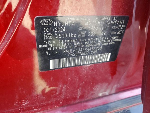 2025 HYUNDAI SONATA SEL — VINS