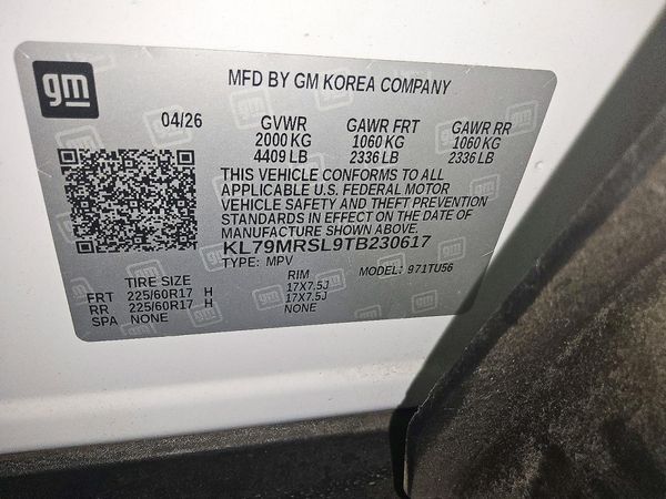 2026 CHEVROLET TRAILBLAZE LT — VINS
