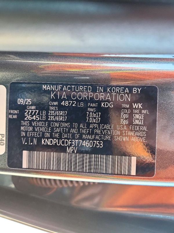 2026 KIA SPORTAGE — VINS