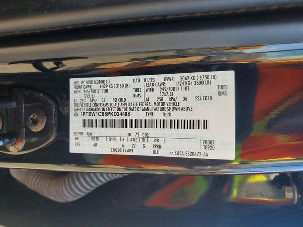 2023 FORD F150 SuperCrew — VINS