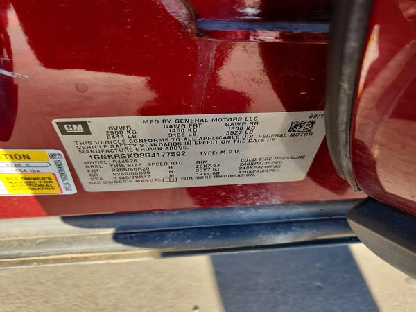 2016 CHEVROLET TRAVERSE 1LT — VINS