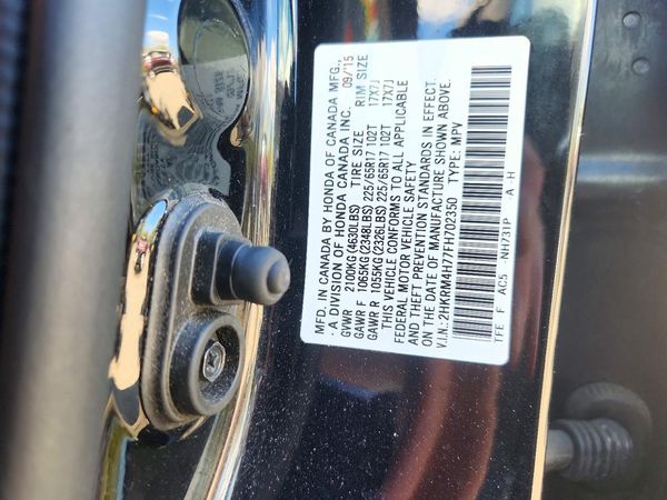2015 HONDA CRV EX-L — VINS