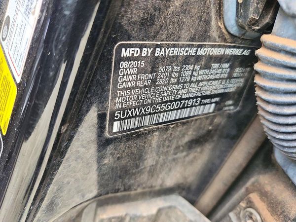 2016 BMW X3 xDrive28i — VINS