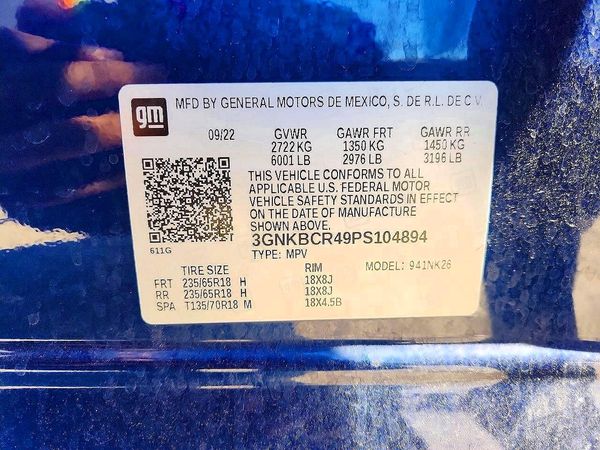 2023 CHEVROLET BLAZER 2LT — VINS