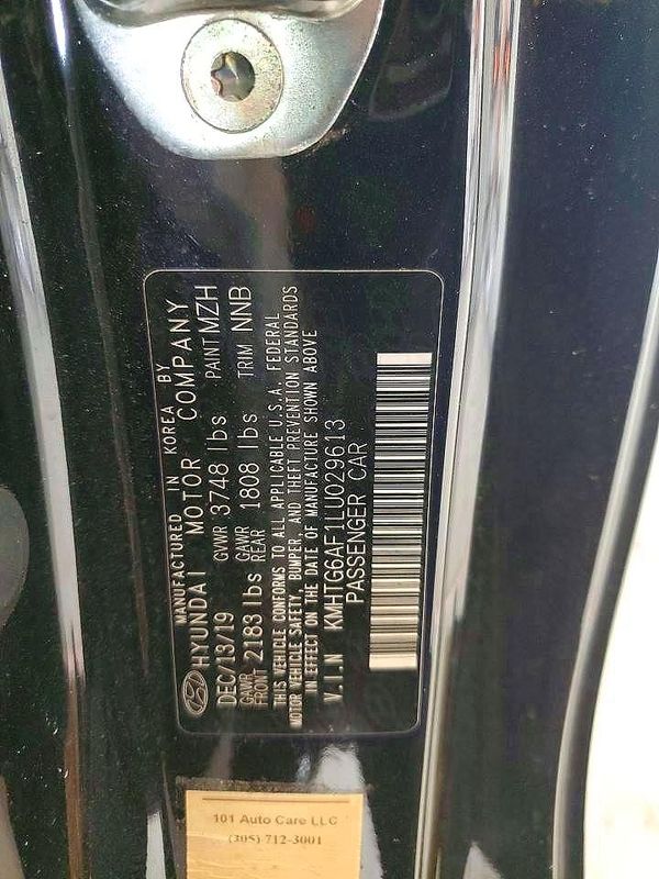 2020 HYUNDAI VELOSTER 2.0L and 2.0L Premium — VINS