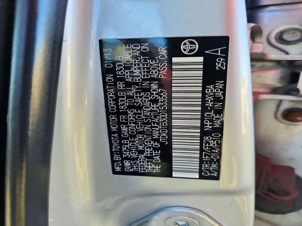 2013 TOYOTA PRIUS — VINS