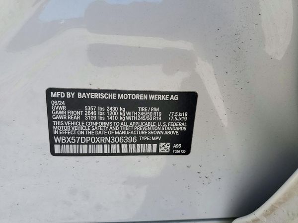 2024 BMW X3 xDrive30i SA — VINS