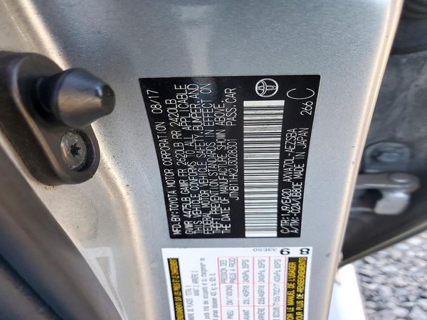 2018 TOYOTA CAMRY LE/SE/XLE/XSE — VINS