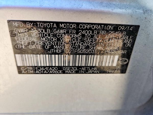 2015 LEXUS IS