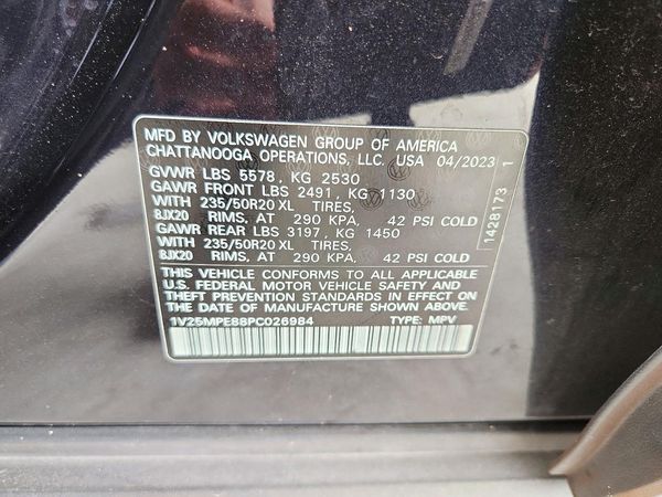 2023 VOLKSWAGEN ID.4 S — VINS