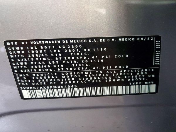 2023 VOLKSWAGEN TIGUAN 4Motion SE R-Line Black — VINS