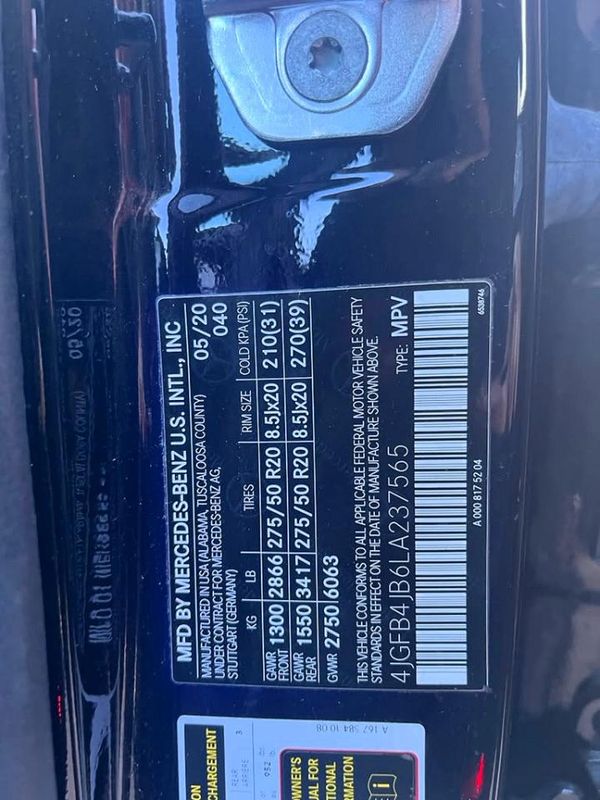 2020 MERCEDES-BENZ GLE-CLASS