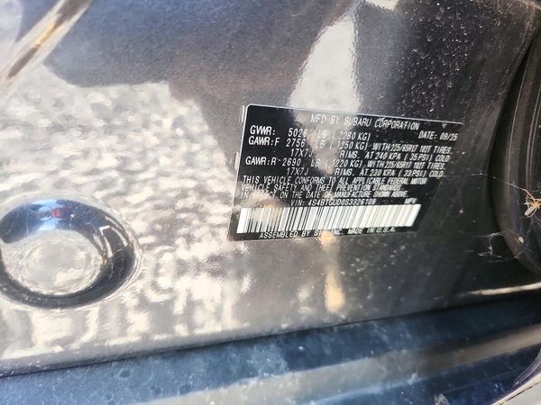 2025 SUBARU OUTBACK Wilderness — VINS