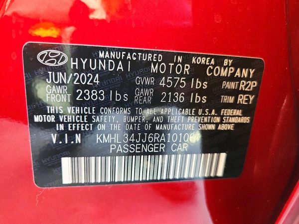2024 HYUNDAI SONATA SEL — VINS
