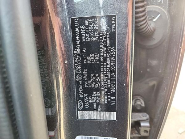 2023 HYUNDAI TUCSON Limited — VINS
