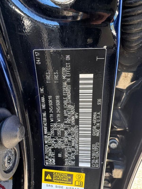 2017 TOYOTA HIGHLANDER XLE Hybrid