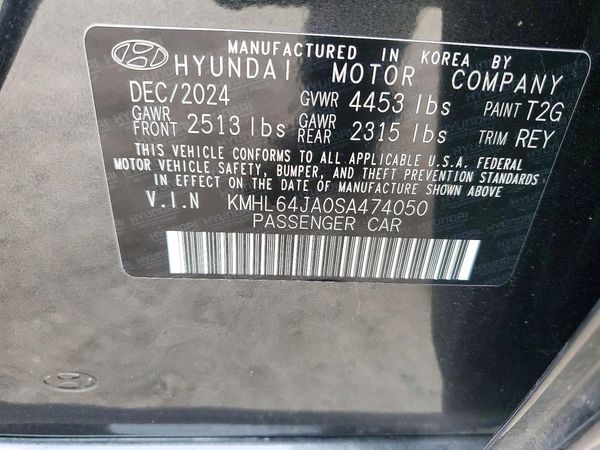 2025 HYUNDAI SONATA SEL — VINS