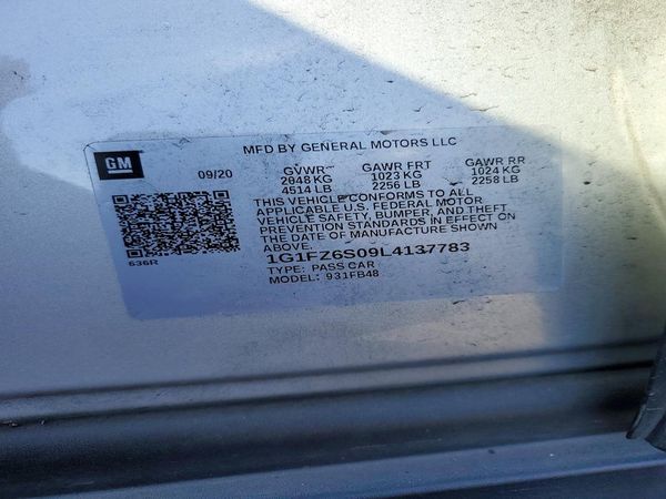 2020 CHEVROLET BOLT Premier — VINS