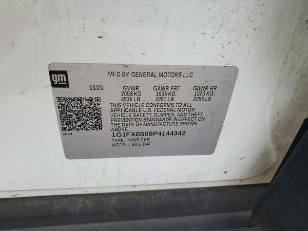 2023 CHEVROLET BOLT 2LT — VINS