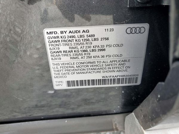 2024 AUDI Q5 S Line quattro Prestige — VINS