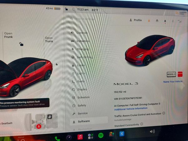 2022 TESLA MODEL 3 — ODOM