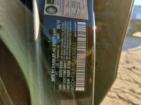 2012 MERCEDES-BENZ E E350 4-MATIC — VINS