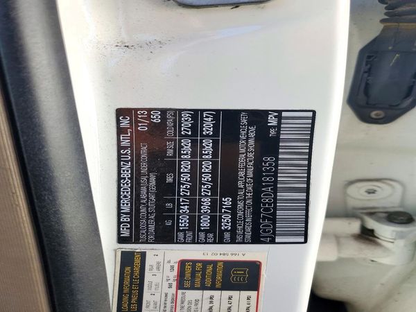 2013 MERCEDES-BENZ GL GL450 4MATIC — VINS
