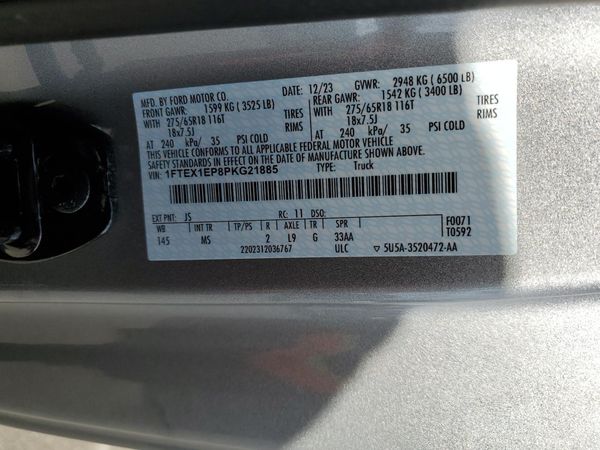 2023 FORD F150