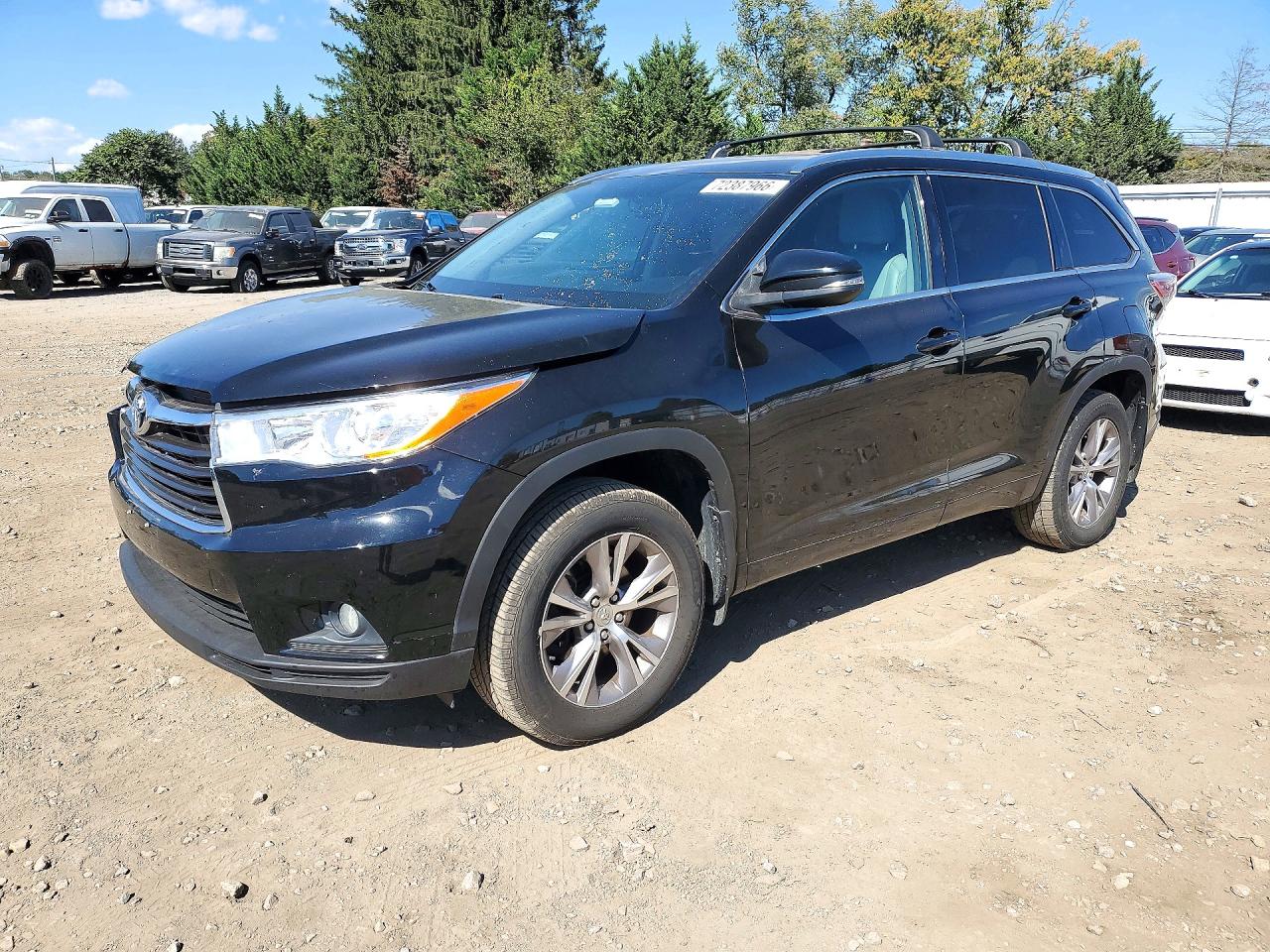 2014 TOYOTA HIGHLANDER Base/Hybrid — Front 3/4