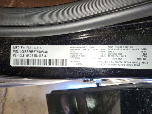 2026 RAM 1500 Limited — VINS