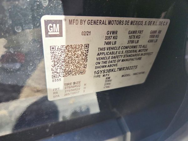 2021 CADILLAC ESCALADE Premium Luxury — VINS
