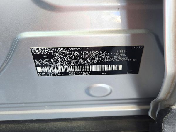 2014 TOYOTA RAV4 Standard — VINS