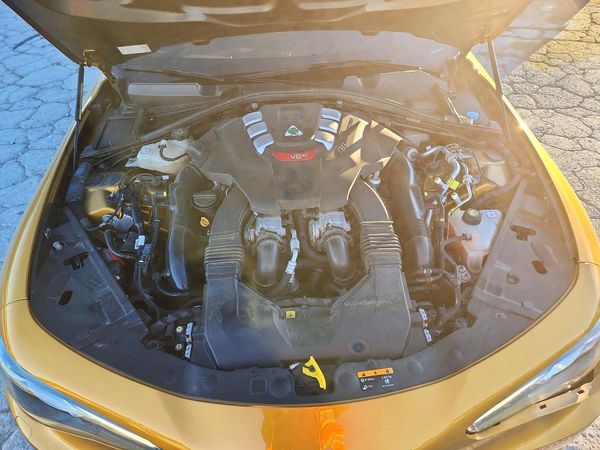 2021 ALFA ROMEO GIULIA QUADRIFOGLIO RWD — Engine bay
