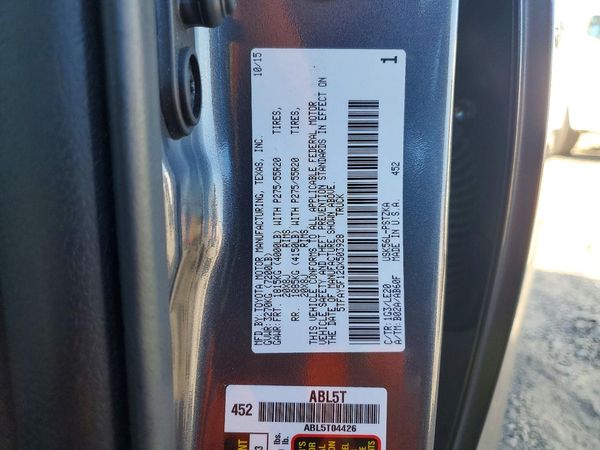 2016 TOYOTA TUNDRA Platinum/1794 — VINS