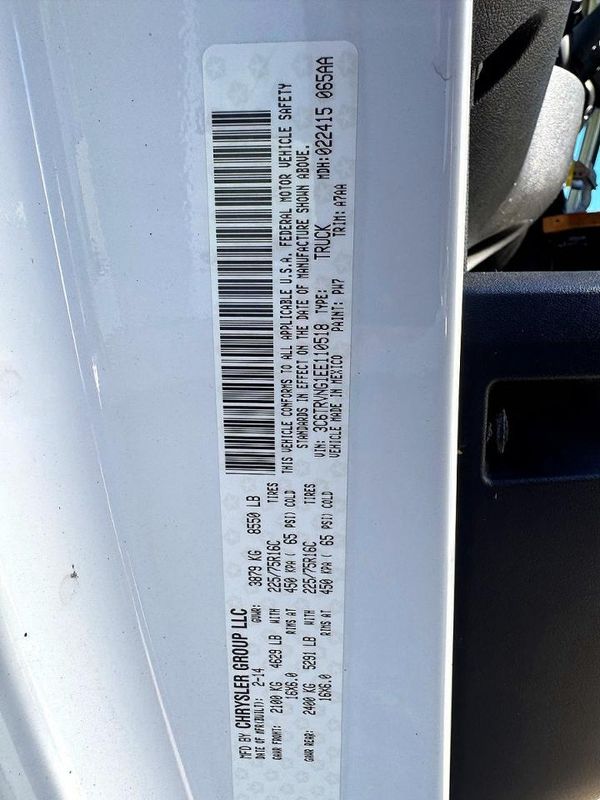 2014 RAM PROMASTER CARGO 118 LOW