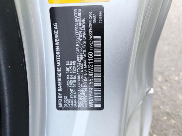 2013 BMW 650 — VINS