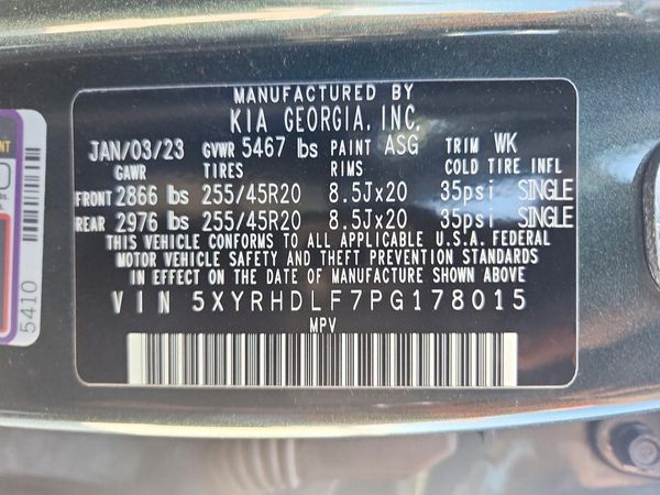2023 KIA SORENTO EX — VINS
