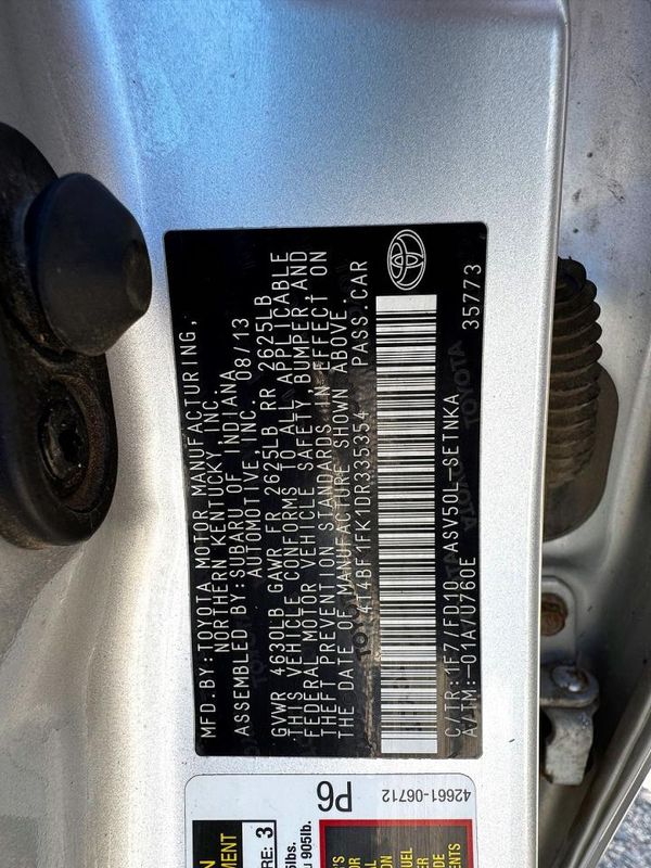 2013 TOYOTA CAMRY