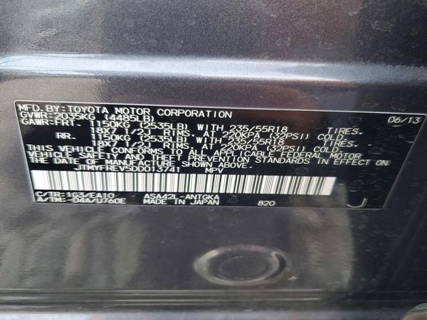 2013 TOYOTA RAV4 High