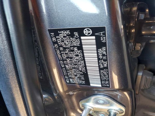 2014 TOYOTA PRIUS — VINS