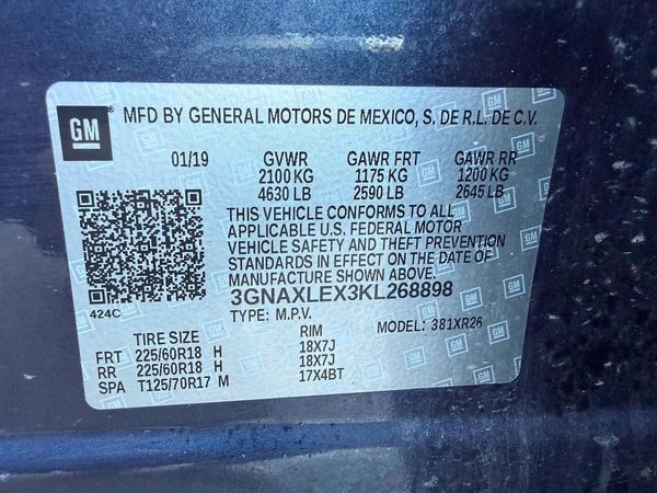 2019 CHEVROLET EQUINOX LT (2LT)