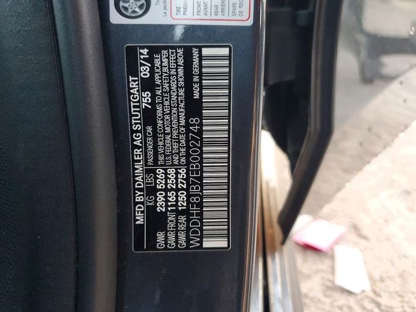 2014 MERCEDES-BENZ E E350 — VINS