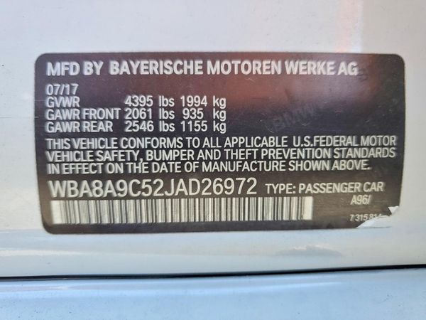 2018 BMW 320